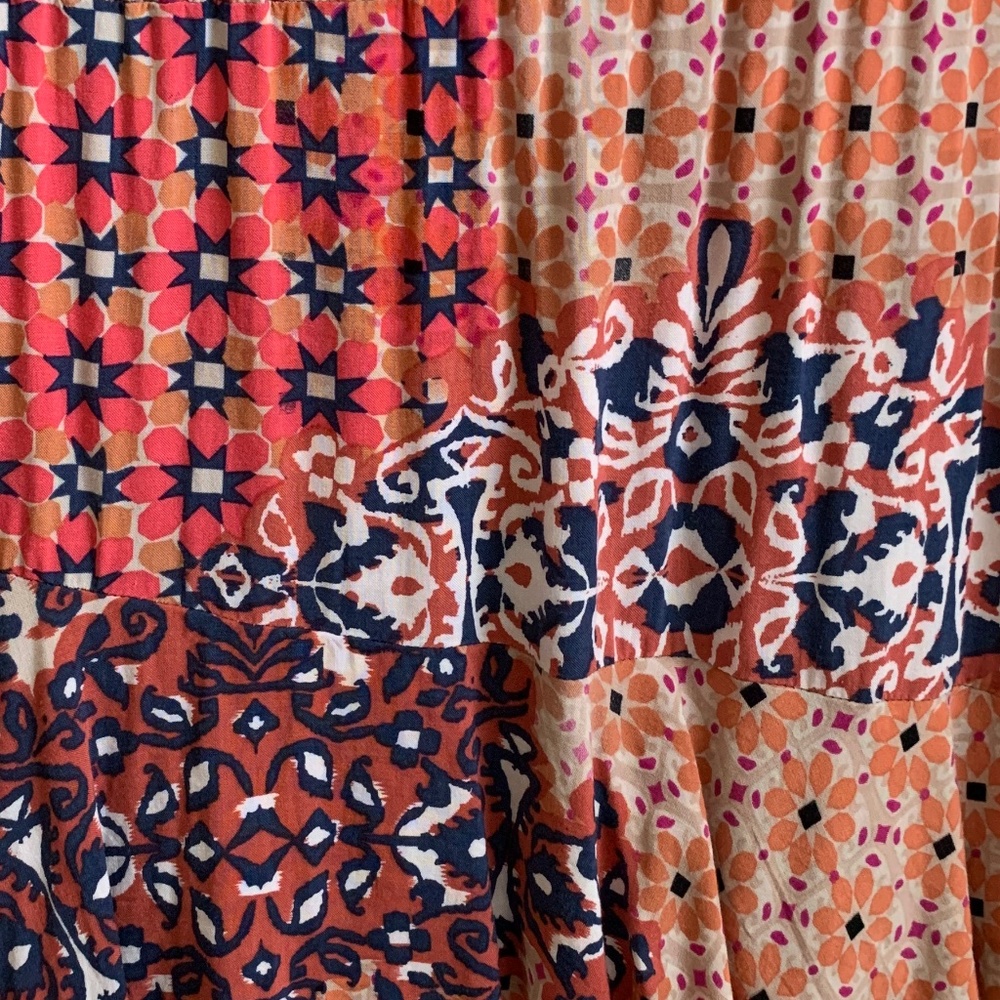 Cabi Isabel Patchwork Ruffle Skirt - image 3